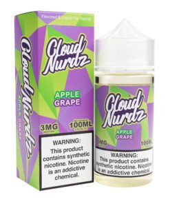 Apple Grape Cloud Nurdz Freebase 100mL e-liquid bottle