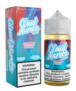 Cherry Berry Iced Cloud Nurdz Freebase 100mL e-liquid bottle