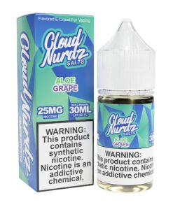 Aloe Grape Cloud Nurdz Salts 30mL nicotine salt e-liquid bottle
