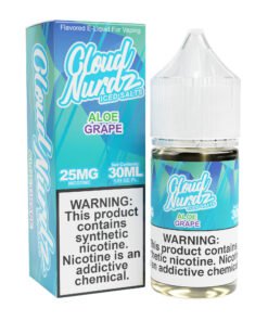 Aloe Grape Iced Cloud Nurdz Salts 30mL nicotine salt e-liquid bottle