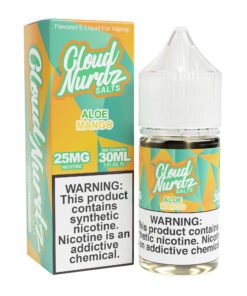 Aloe Mango Cloud Nurdz Salts 30mL nicotine salt e-liquid bottle