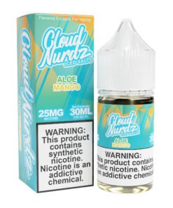 Aloe Mango Iced Cloud Nurdz Salts 30mL nicotine salt e-liquid bottle