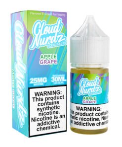 Apple Grape Iced Cloud Nurdz Salts 30mL nicotine salt e-liquid bottle