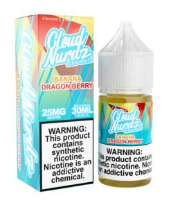 Banana Dragon Berry Iced Cloud Nurdz Salts 30mL nicotine salt e-liquid bottle