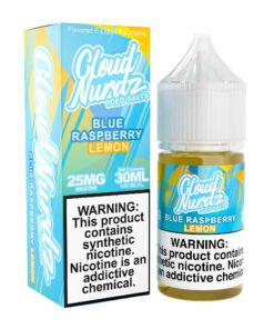 Blue Raspberry Lemon Iced Cloud Nurdz Salts 30mL nicotine salt e-liquid bottle