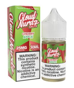 Cherry Apple Cloud Nurdz Salts 30mL nicotine salt e-liquid bottle