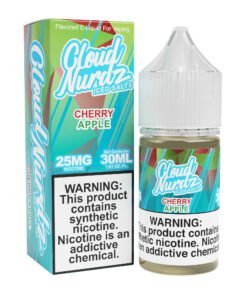 Cherry Apple Iced Cloud Nurdz Salts 30mL nicotine salt e-liquid bottle