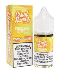 Pineapple Mango Cloud Nurdz Salts 30mL nicotine salt e-liquid bottle