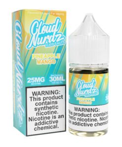 Pineapple Mango Iced Cloud Nurdz Salts 30mL nicotine salt e-liquid bottle