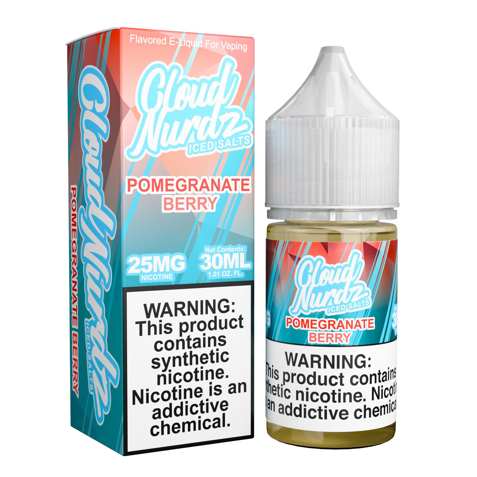 Pomegranate Berry Iced – Cloud Nurdz Salts – 30mL
