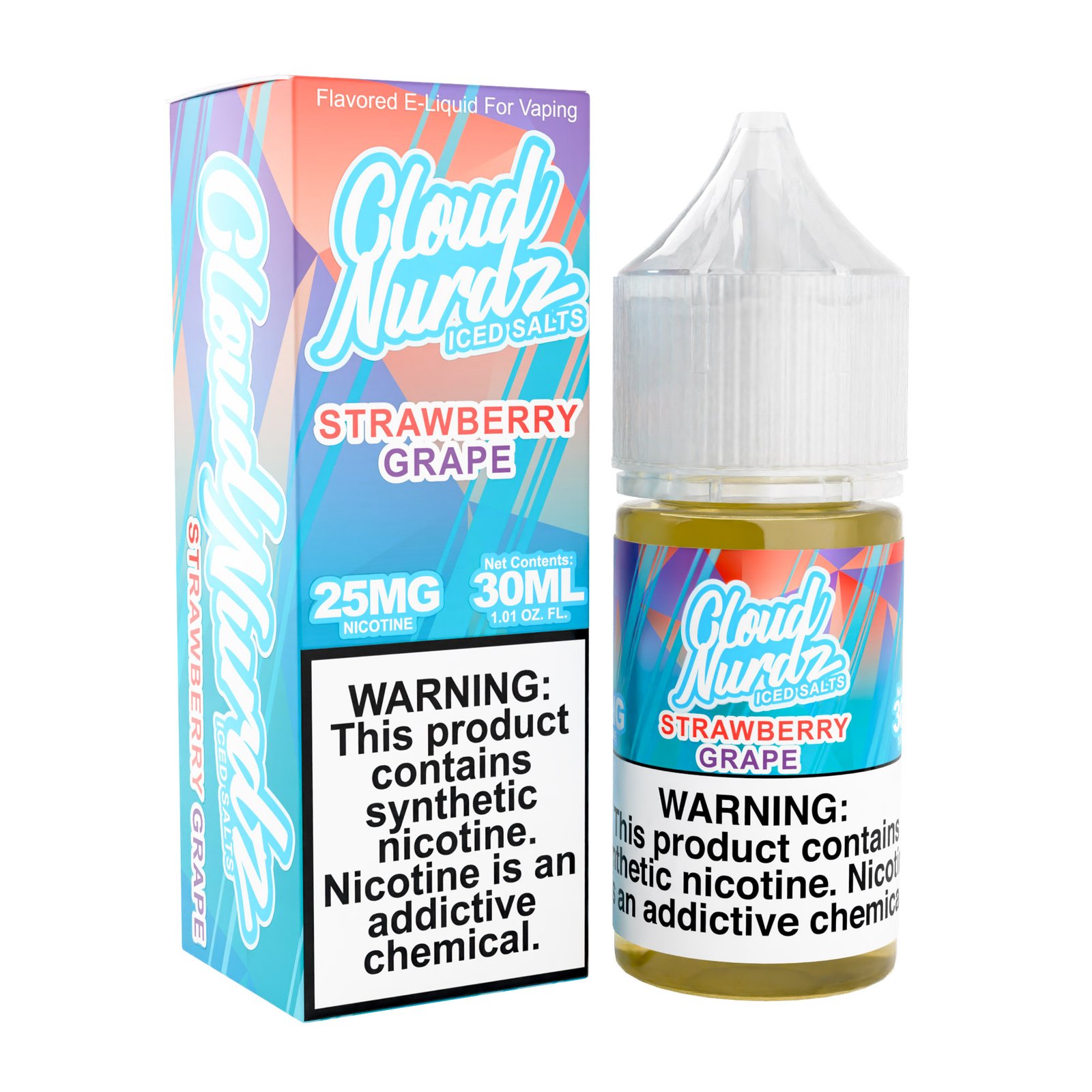 Strawberry Grape Iced – Cloud Nurdz Salts – 30mL