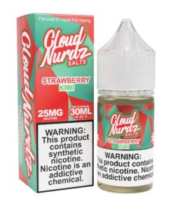 Strawberry Kiwi Cloud Nurdz Salts 30mL nicotine salt e-liquid bottle
