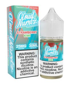 Strawberry Kiwi Iced Cloud Nurdz Salts 30mL nicotine salt e-liquid bottle