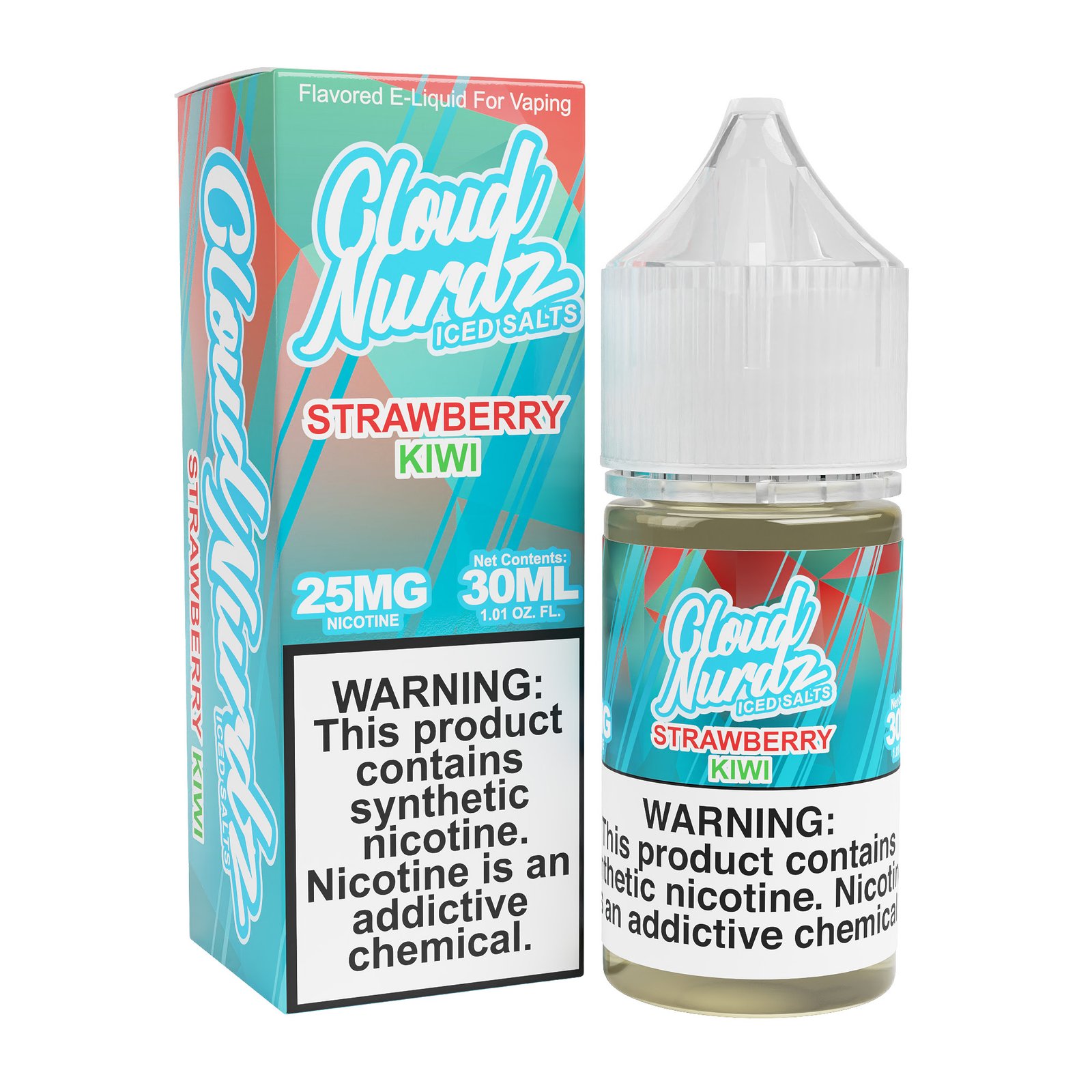 Strawberry Kiwi Iced – Cloud Nurdz Salts – 30mL