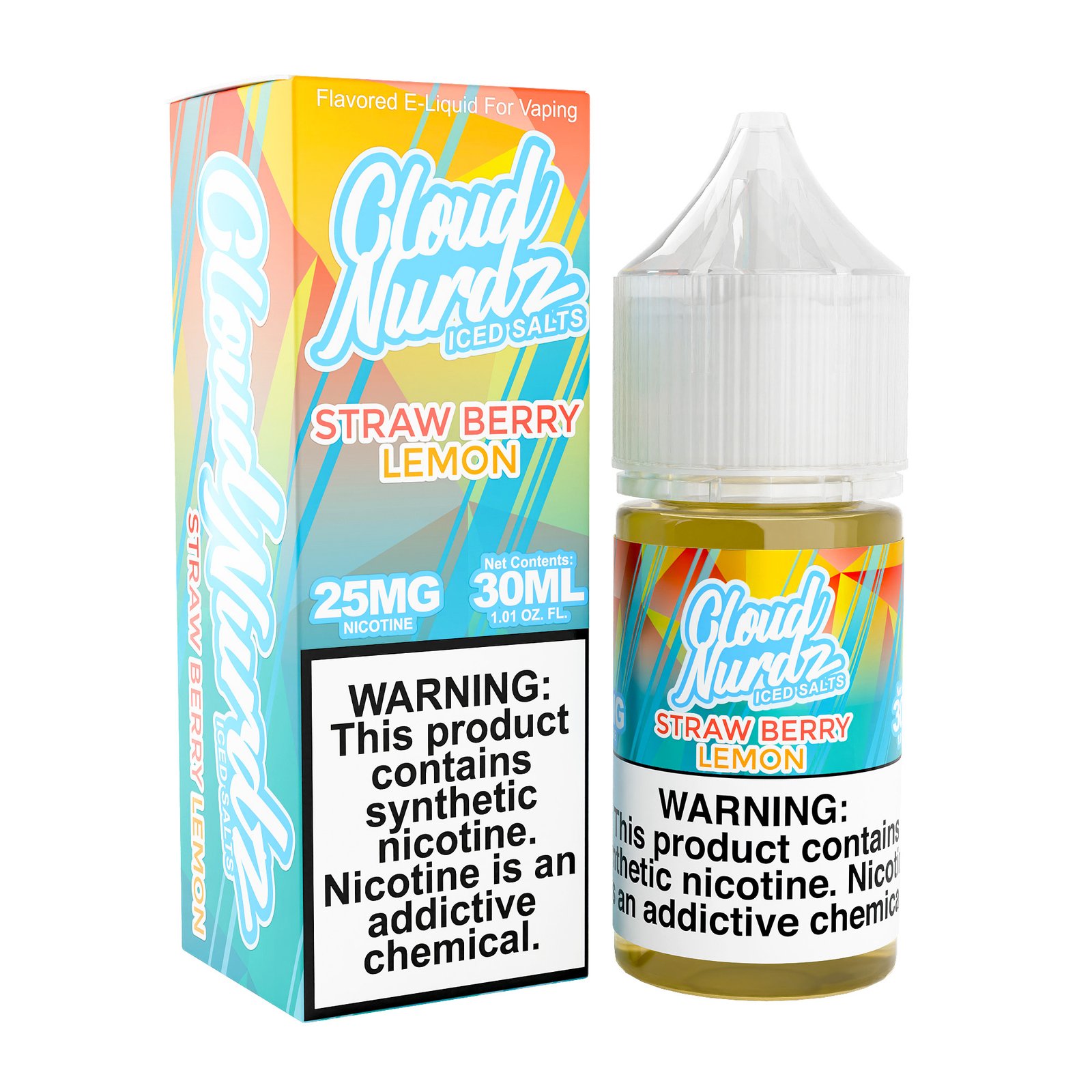 Strawberry Lemon Iced – Cloud Nurdz Salts – 30mL